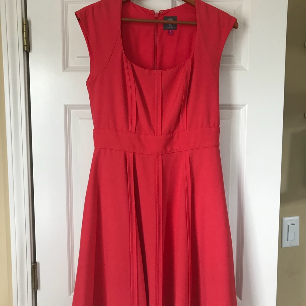 Vince Camuto Red Fit-and-Flare Dress